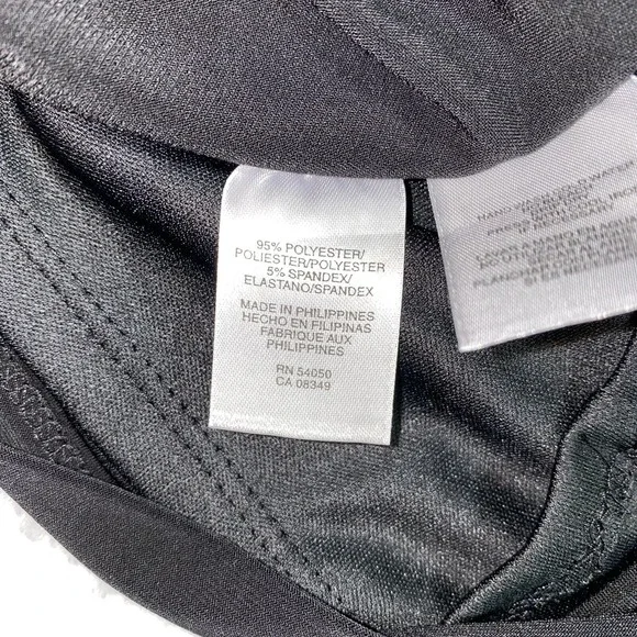 Jones Studio Faux Wrap Dress size 10 Side Ruching - Picture 9 of 9